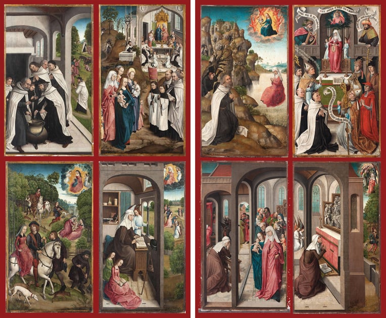 Figure 3.2 Frankfurt Altarpiece of Saint Anne From the Carmelite Monastery, Exterior Wings, Anonymous Flemish Master, c.1495