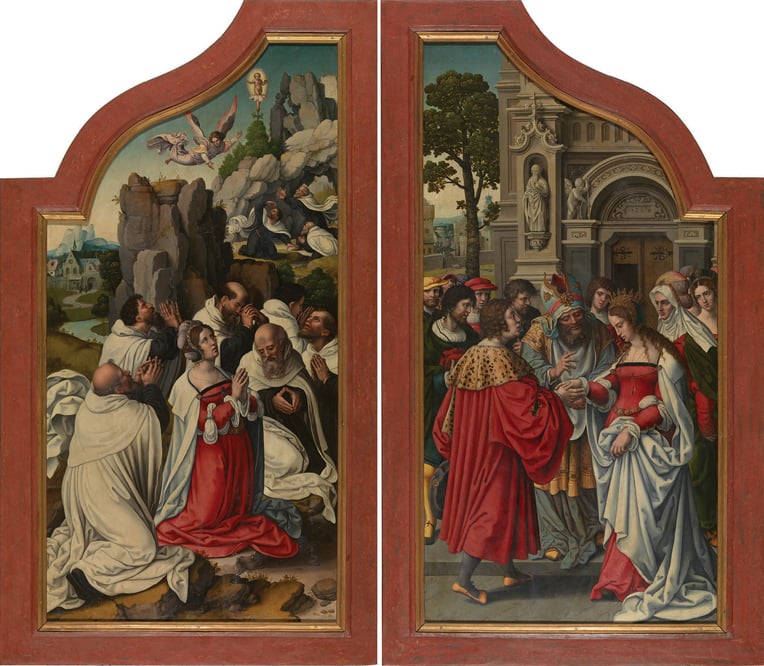 Figure 3.5 Two Wings From a Kinship of Saint Anne Polyptych, Attributed to a Follower of Bernard van Orley, c.1528