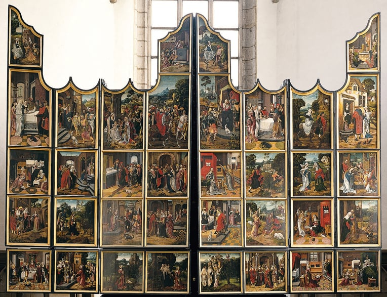 Figure 3.9 The Goldene Wunder Altarpiece, First Opening of Wings, Attributed to Adrian van Overbeck, c.1521