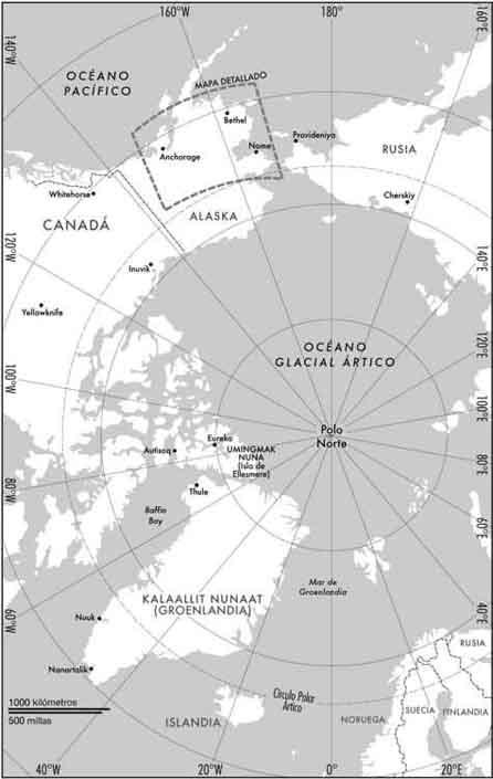 Mapa del Ártico