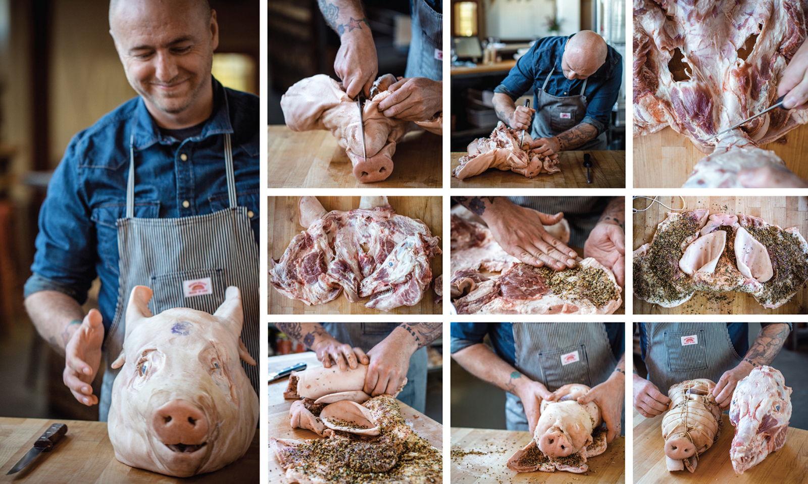 Making Coppa Di Testa.