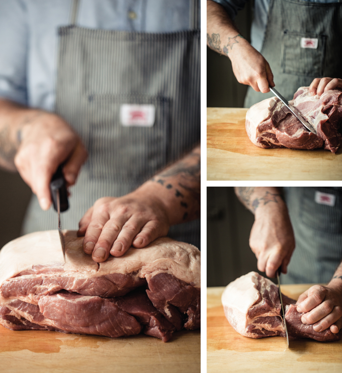 Harvesting a coppa for Capicola.