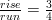 \frac{rise}{run}=\frac{3}{4}