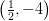 \left (\frac{1}{2},-4\right )