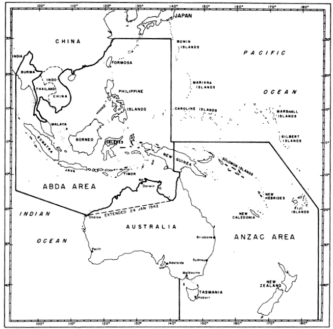 ABDA and Anzac Areas