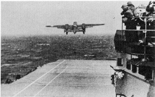 The first bomber, piloted by Doolittle