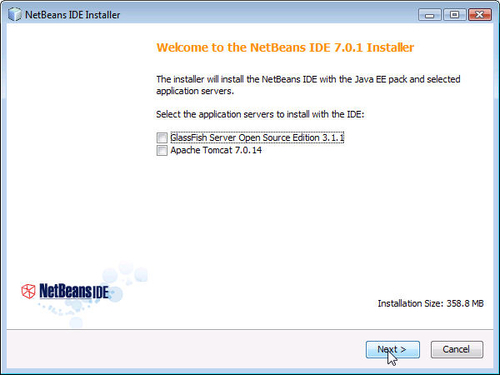 Installing NetBeans IDE 7