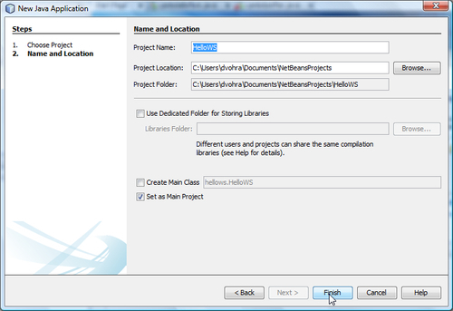 Creating a NetBeans project