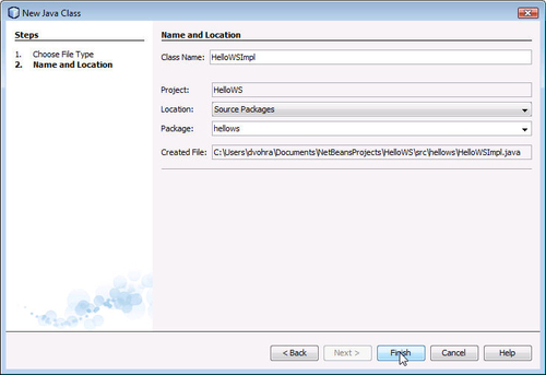 Creating the implementation class