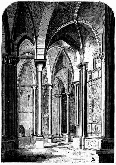 No. 21 AVILA CATHEDRAL p. 164. INTERIOR OF AISLE ROUND THE APSE.