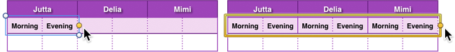 **Figure 47:** Autofilling can start with multiple cells.