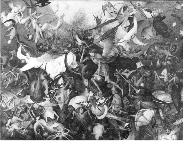 66 Pieter Bruegel the Elder, The Fall of the Rebel Angels, 1562, oil on panel. IRPA-KIK, Brussels