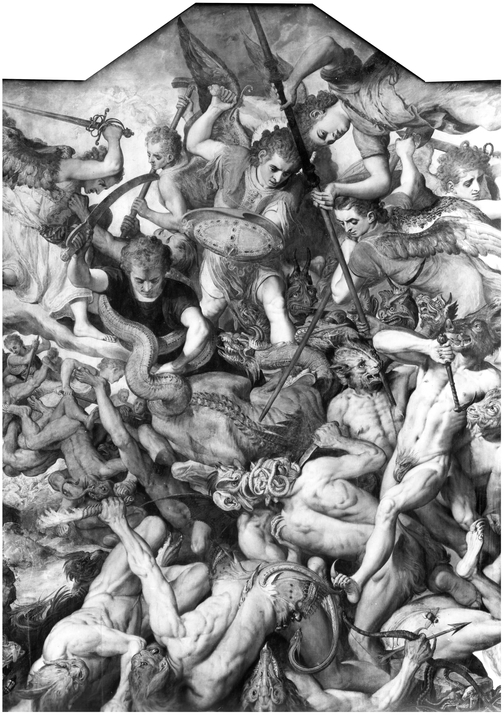 67 Frans Floris, The Fall of the Rebel Angels, 1554. Koninklijk Museum voor Schone Kunsten, Antwerp. KMSKA photo copyright Lukas-art in Flanders vzw