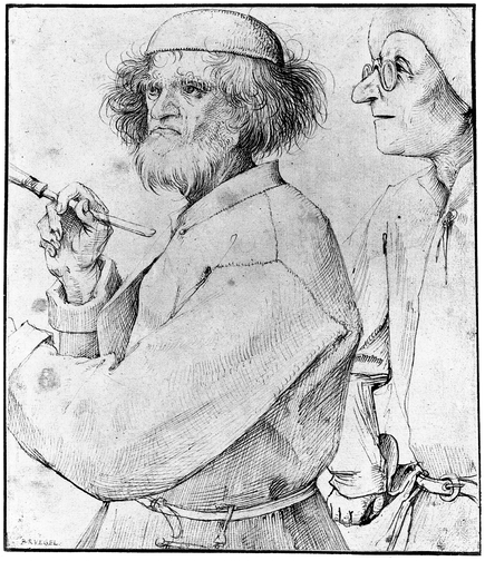 84 Bruegel the Elder, Artist and Connoisseur, drawing. Albertina, Vienna