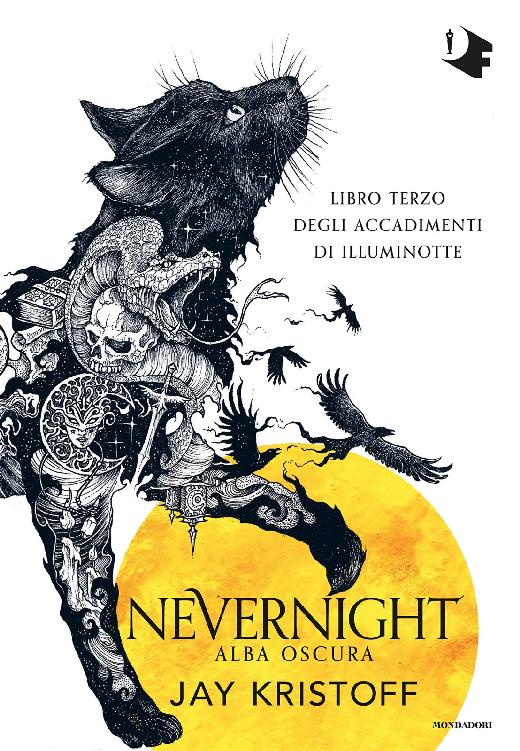 Copertina. «Nevernight. Alba oscura» di Jay Kristoff