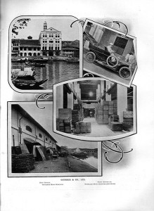 3. Guthrie & Co., Singapore: after eighty years of successful commercial trading in the East, the Scottish firm was housed in new head offices and acquired new godowns on Havelock Road by the Singapore river. As a result of expanding business in the rubber boom of 1906-12, Guthrie’s also opened an office in Kuala Lumpur in 1910.