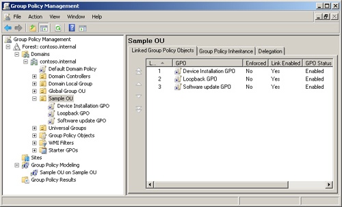 Linking multiple GPOs to an OU