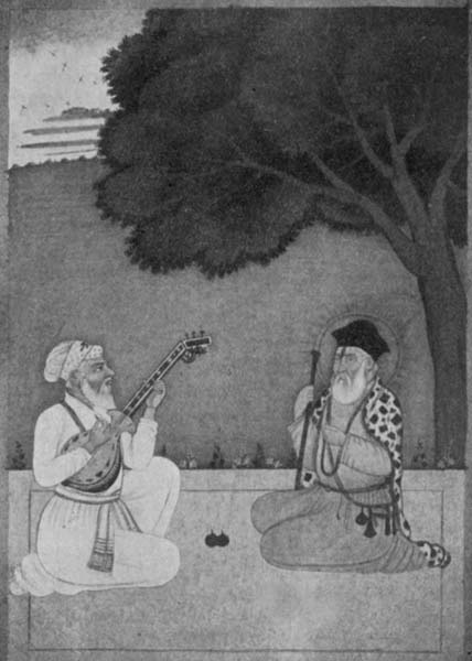 Fig. 59. Bába Nának and the Musician Mardána.