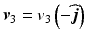 
$$ {\boldsymbol{v}}_3={v}_3\left(-\widehat{\boldsymbol{j}}\right) $$
