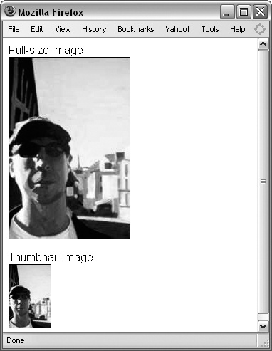 Output of , making thumbnails with LIB_thumbnail