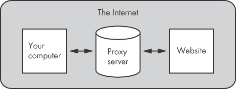 Accessing a website through a proxy