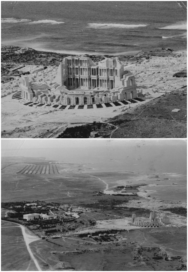 Figure 7.1. Sabratha, Libya, in Italian army imagery during World War II. Di Rademeig–Opera propria, CC BY-SA 3.0, https://commons.wikimedia.org/w/index.php?curid=26968671