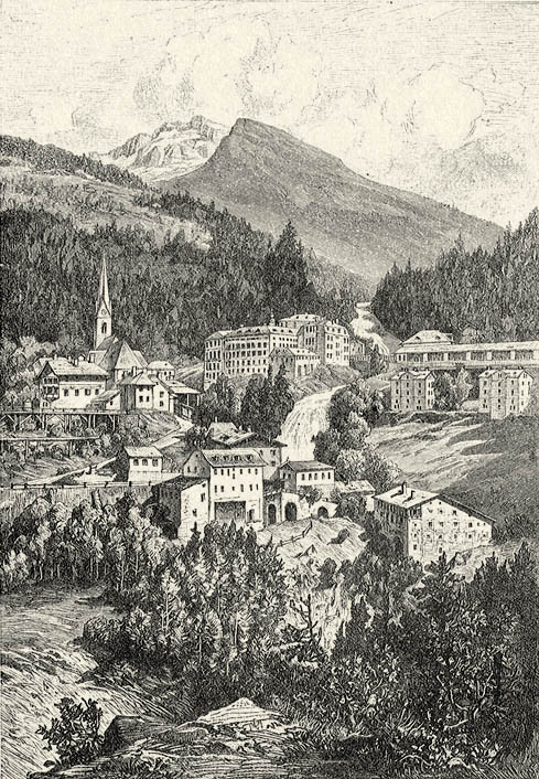 Wildbad-Gastein és vízesése. Fischer Lajos Jánostól