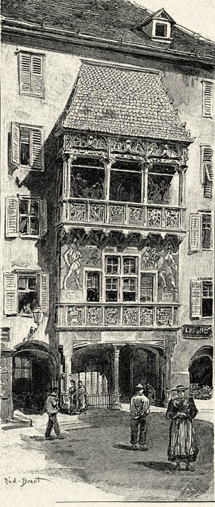 A „Goldenes Dachl” Innsbruckban. Bernt Rudolftól