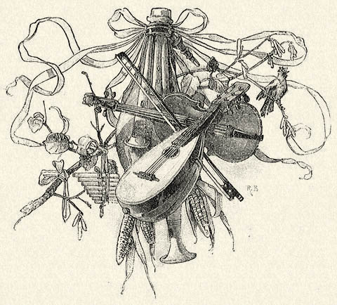 Tömlős duda, hegedű, mandolin és Pan-síp Bernt Rudolftól