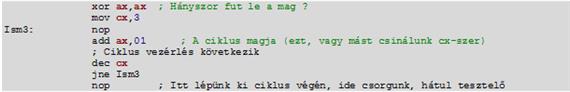 Ismétléses programvégrahajtás – hurokképzés