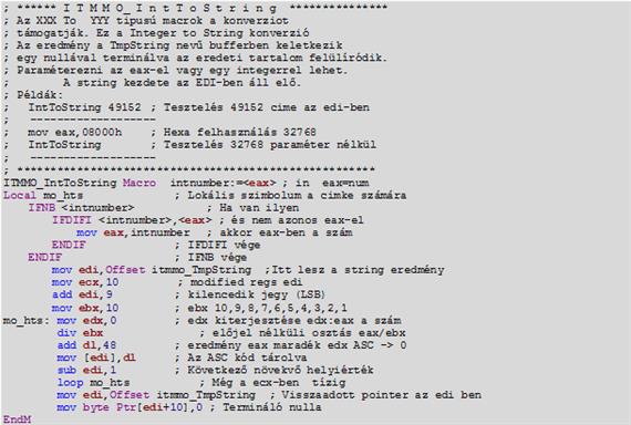 ITMMO_IntToString macro (ITMMO_StringLen_Test.inc)