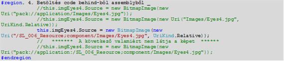 Betöltés code behind-ból, xap/dll assemblyből (BuildAction:Resource)