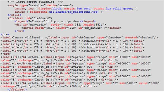 Input (felhasználói input) szkript gyakorlat