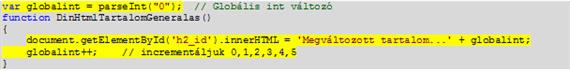 Dinamikus html-tartalom generálás szkript gyakorlat