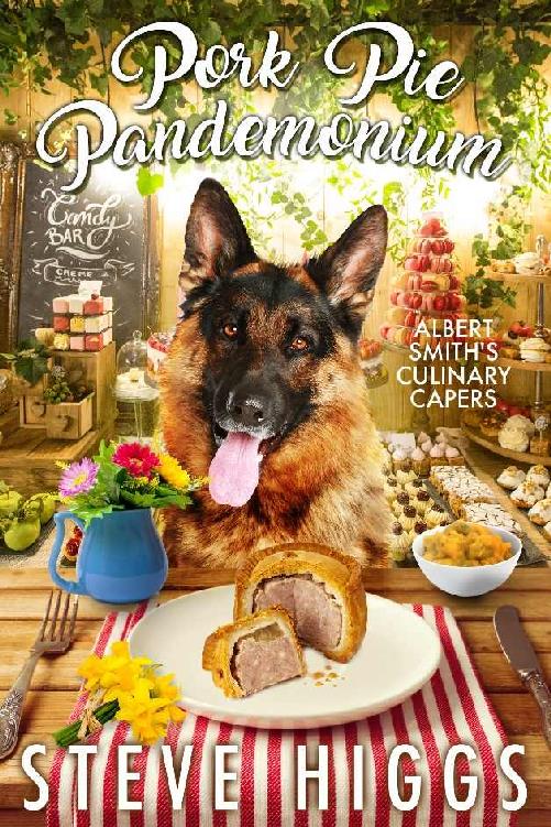 A dog sitting at a table with food on it  Description automatically generated with medium confidence