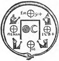 Fig. 39 The four corners of the zodiac: sun and moon in centre