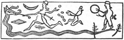 Fig. 41 Marduk fighting Tiamat