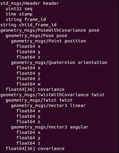 Publishing odometry information