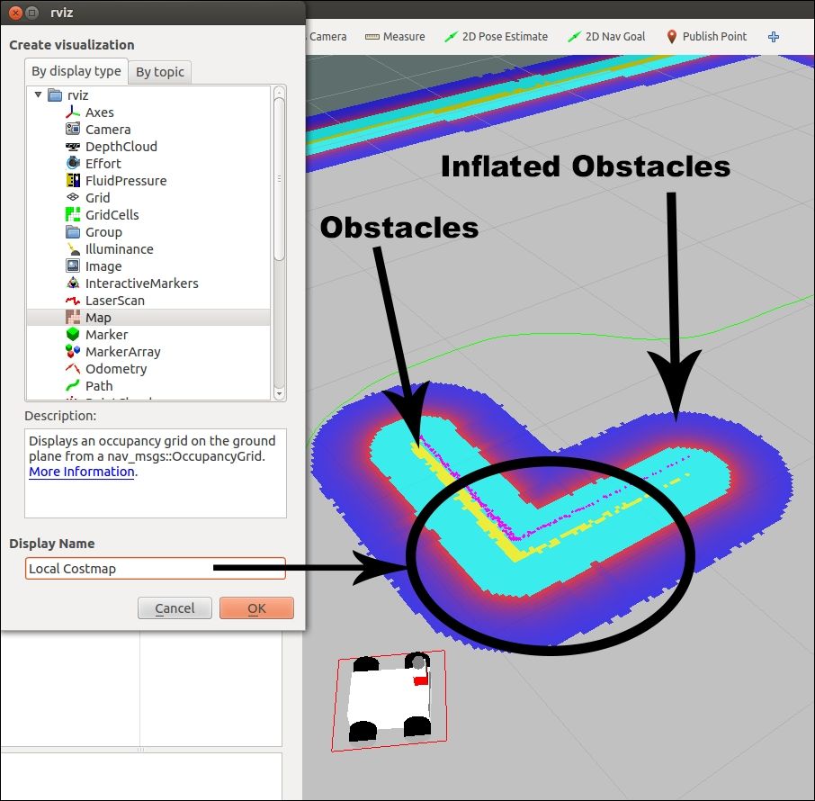 The local costmap