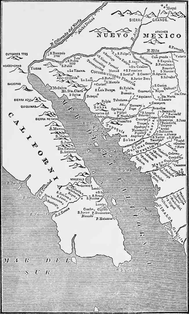 Father Kino's Map of Pimería Alta (Bancroft, Arizona and New Mexico, p. 360).