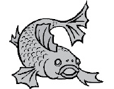 A drawing of a fish.