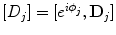 $[D_{j}]=[e^{i\phi_{j}}, \mathbf{D}_{j}]$