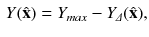 $$\begin{aligned} Y({\hat{\mathbf {x}}})=Y_{max} -Y_{\varDelta }({\hat{\mathbf {x}}}), \end{aligned}$$