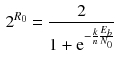 $$\begin{aligned} 2^{R_0}=\dfrac{2}{1+ \text {e}^{-\frac{k}{n}\frac{E_b}{N_0}} } \end{aligned}$$