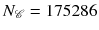 $$N_{\mathscr {C}} = 175286$$