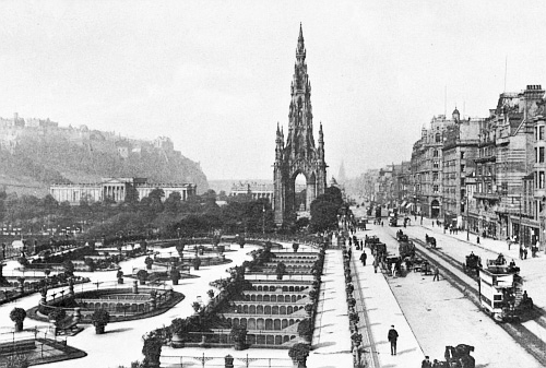 PRINCES STREET AND SIR WALTER SCOTT’S MONUMENT, EDINBURGH