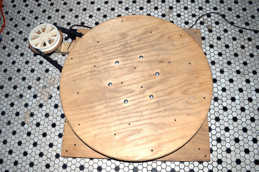 The finished turntable (photo by Katya Kahl)