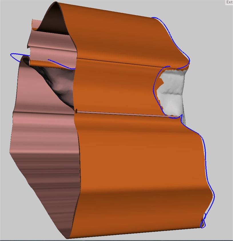 Extruded sides