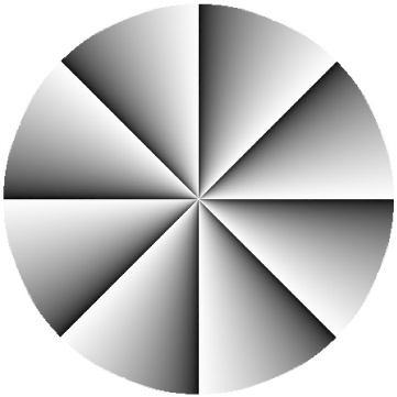 The peripheral drift illusion, in which the spokes appear to rotate in the corner of your eye 4