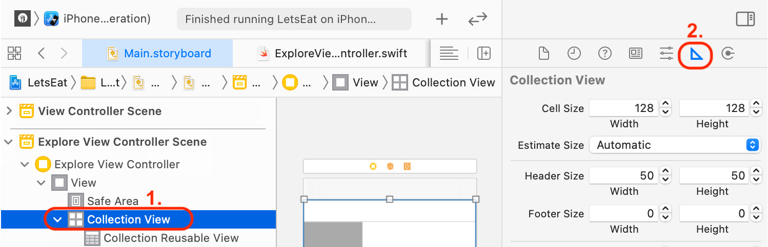 Figure 10.32 – Size inspector selected
